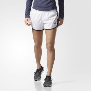 XL White Three-Striped Adidas Shorts